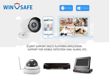 720P ONVIF Network Wireless IP Camera System , Wireless Alarm Camera System